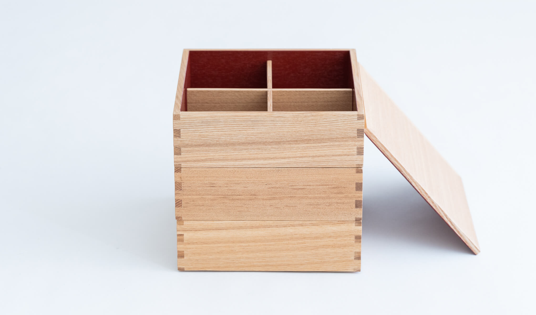 Shiraki-nuri 18cm Three-tiered boxes